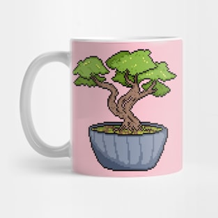 Bonsai Tree Pixel Art Mug